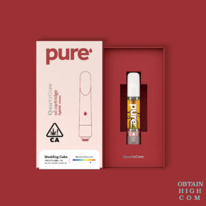 Wedding Cake Hybrid 1 Gram THC QuartzCore Cartridge by PURE